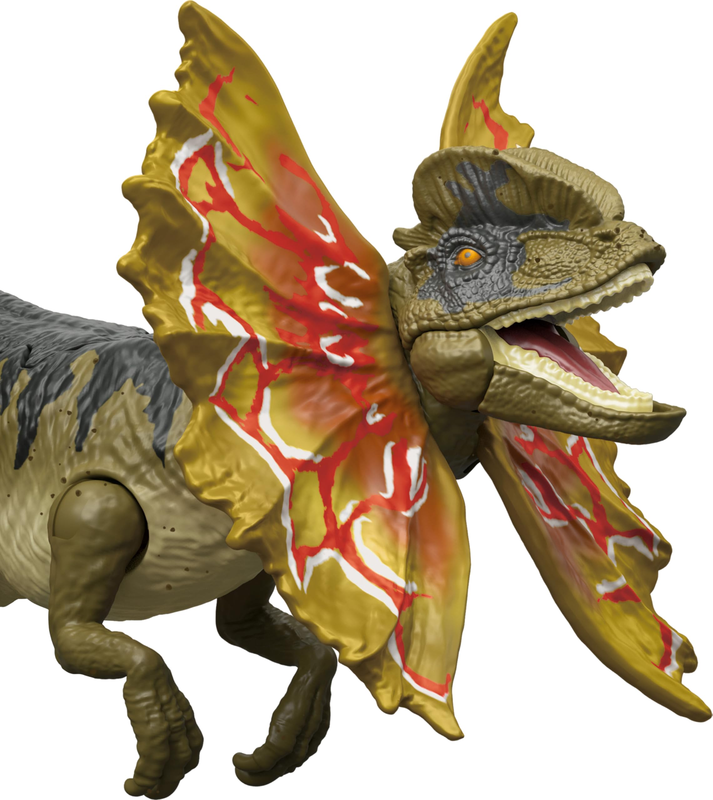Foto 6 pulgar | Dinosaurio De Juguete Mattel Jurassic World Strike Attack Dilophosaurus - Venta Internacional.