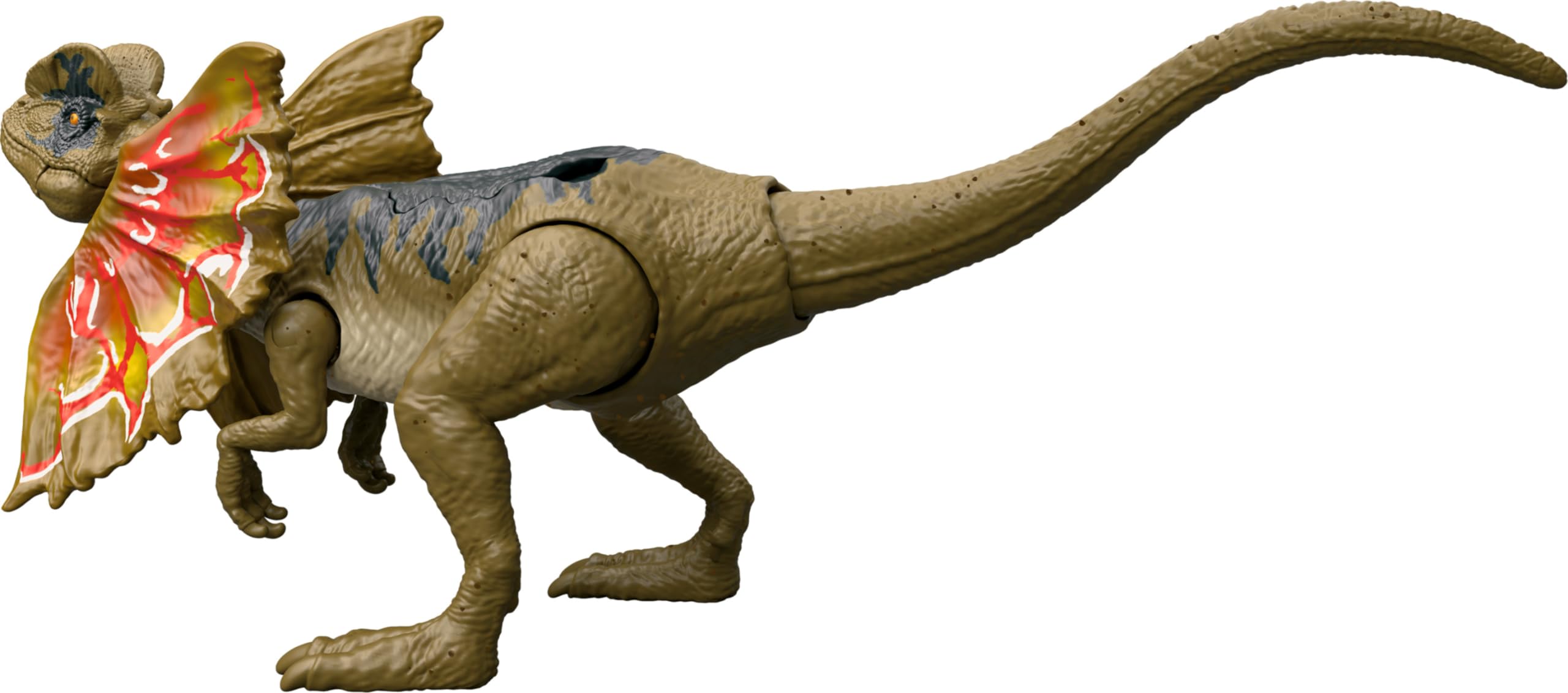 Foto 7 pulgar | Dinosaurio De Juguete Mattel Jurassic World Strike Attack Dilophosaurus - Venta Internacional.