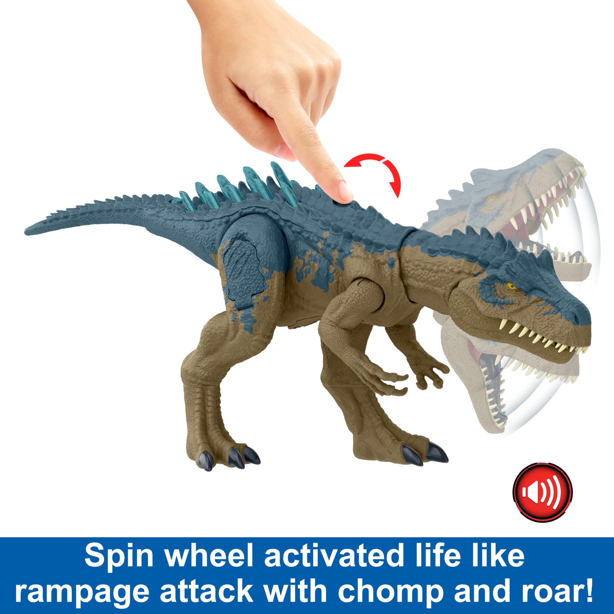 Foto 4 pulgar | Dinosaurio De Juguete Mattel Jurassic World Allosaurus Con Sonidos - Venta Internacional.