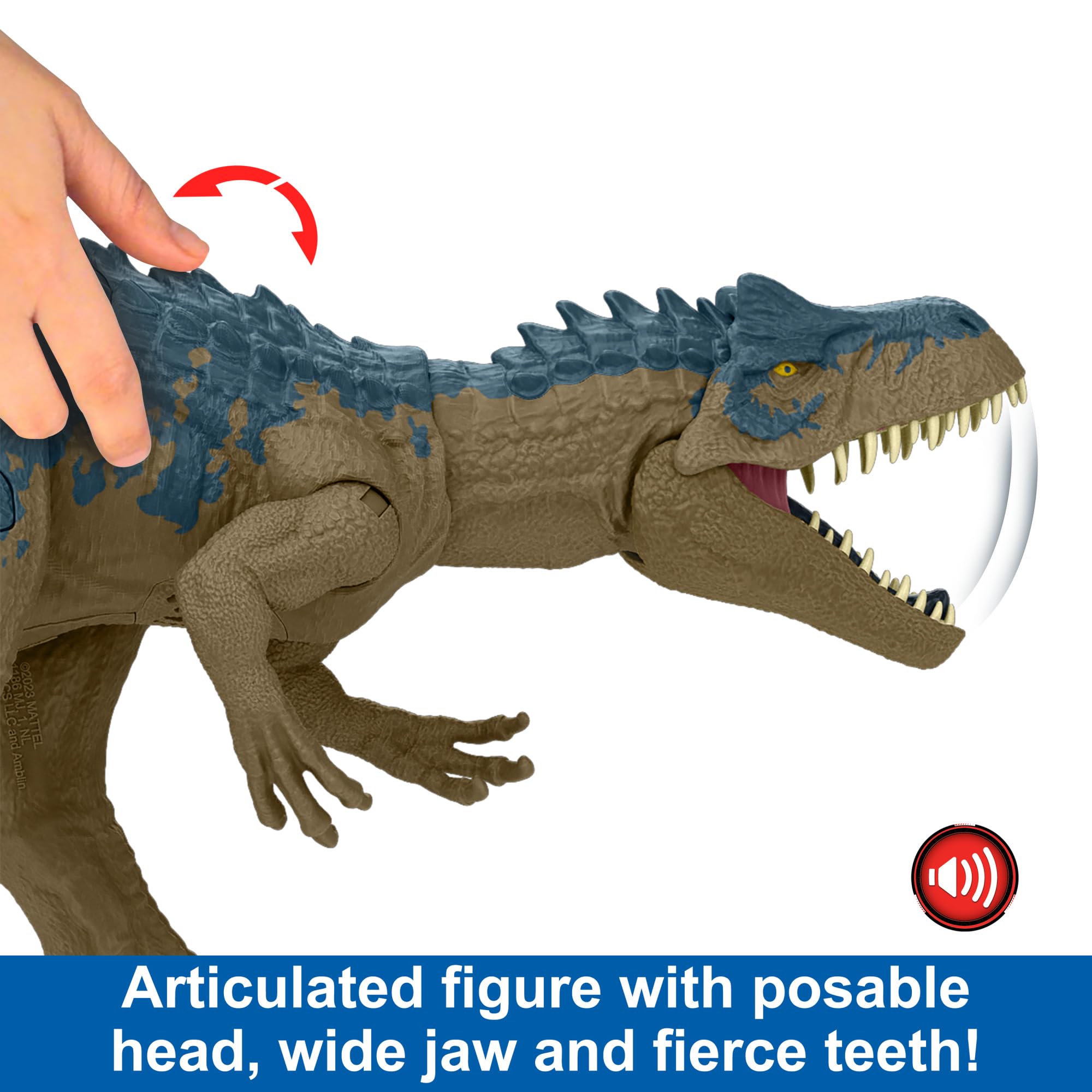 Foto 6 pulgar | Dinosaurio De Juguete Mattel Jurassic World Allosaurus Con Sonidos - Venta Internacional.