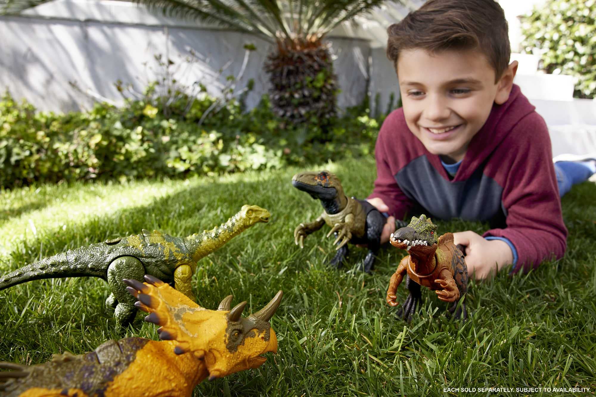 Foto 3 pulgar | Dinosaurio De Juguete Mattel Jurassic World Wild Roar Nigersaurus - Venta Internacional.