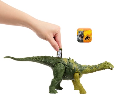 Foto 3 | Dinosaurio De Juguete Mattel Jurassic World Wild Roar Nigersaurus - Venta Internacional.