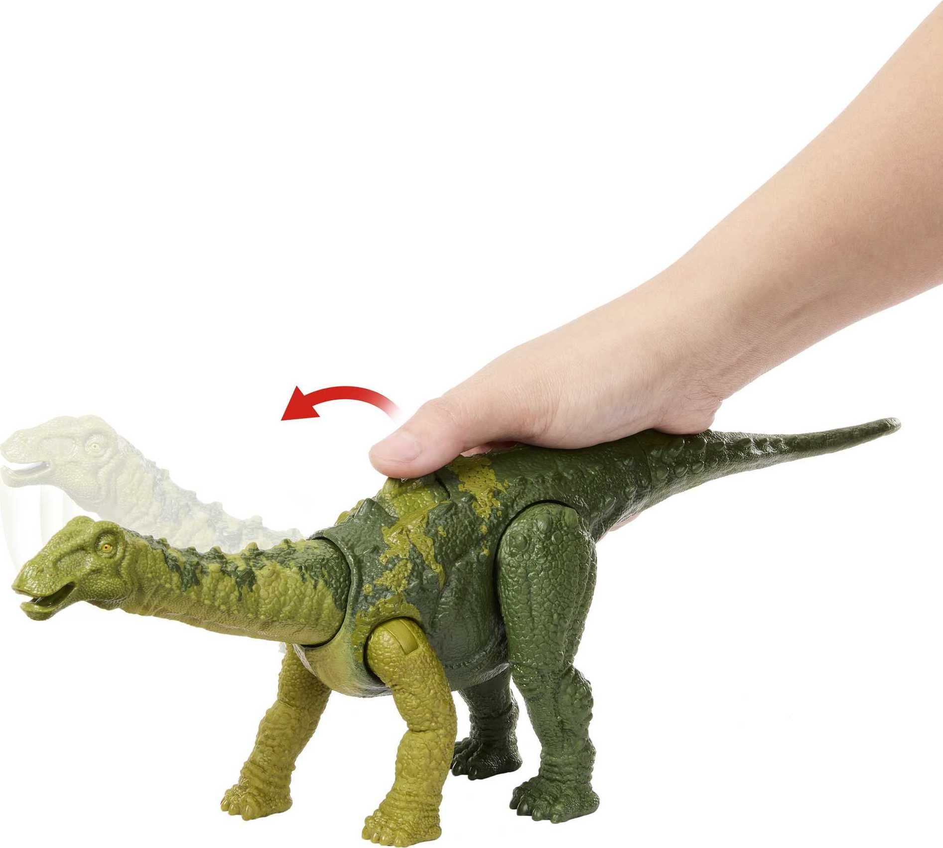 Foto 5 pulgar | Dinosaurio De Juguete Mattel Jurassic World Wild Roar Nigersaurus - Venta Internacional.