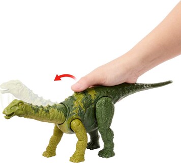 Foto 4 | Dinosaurio De Juguete Mattel Jurassic World Wild Roar Nigersaurus - Venta Internacional.