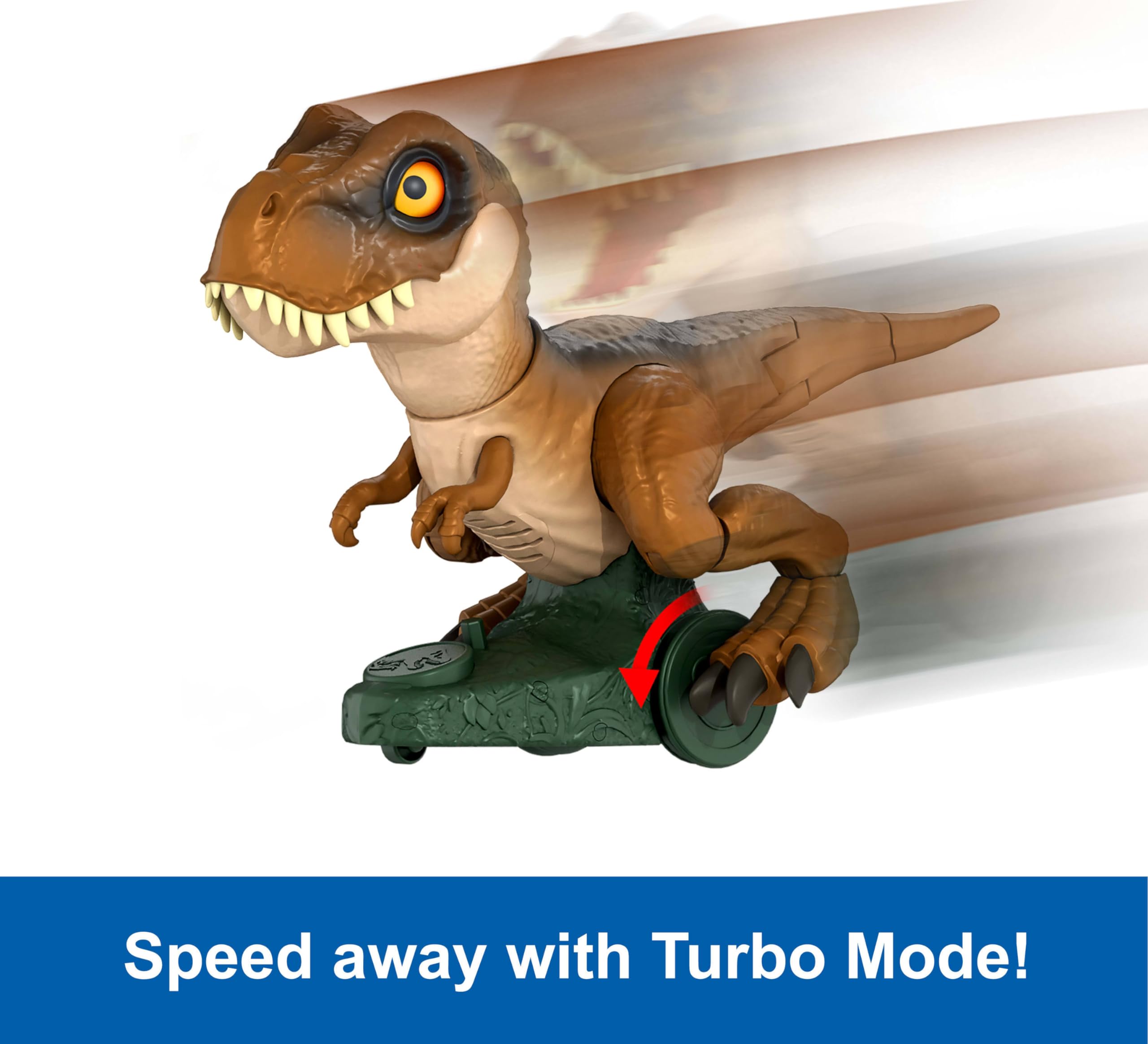Foto 4 pulgar | Juguete De Dinosaurio Rc Mattel Jurassic World Roarin' Frenzy T Rex - Venta Internacional.