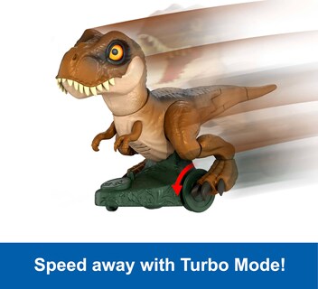 Foto 3 | Juguete De Dinosaurio Rc Mattel Jurassic World Roarin' Frenzy T Rex - Venta Internacional.