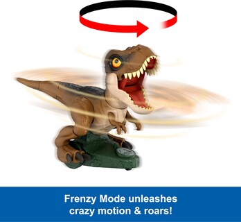 Foto 4 | Juguete De Dinosaurio Rc Mattel Jurassic World Roarin' Frenzy T Rex - Venta Internacional.