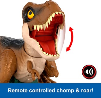 Foto 5 | Juguete De Dinosaurio Rc Mattel Jurassic World Roarin' Frenzy T Rex - Venta Internacional.