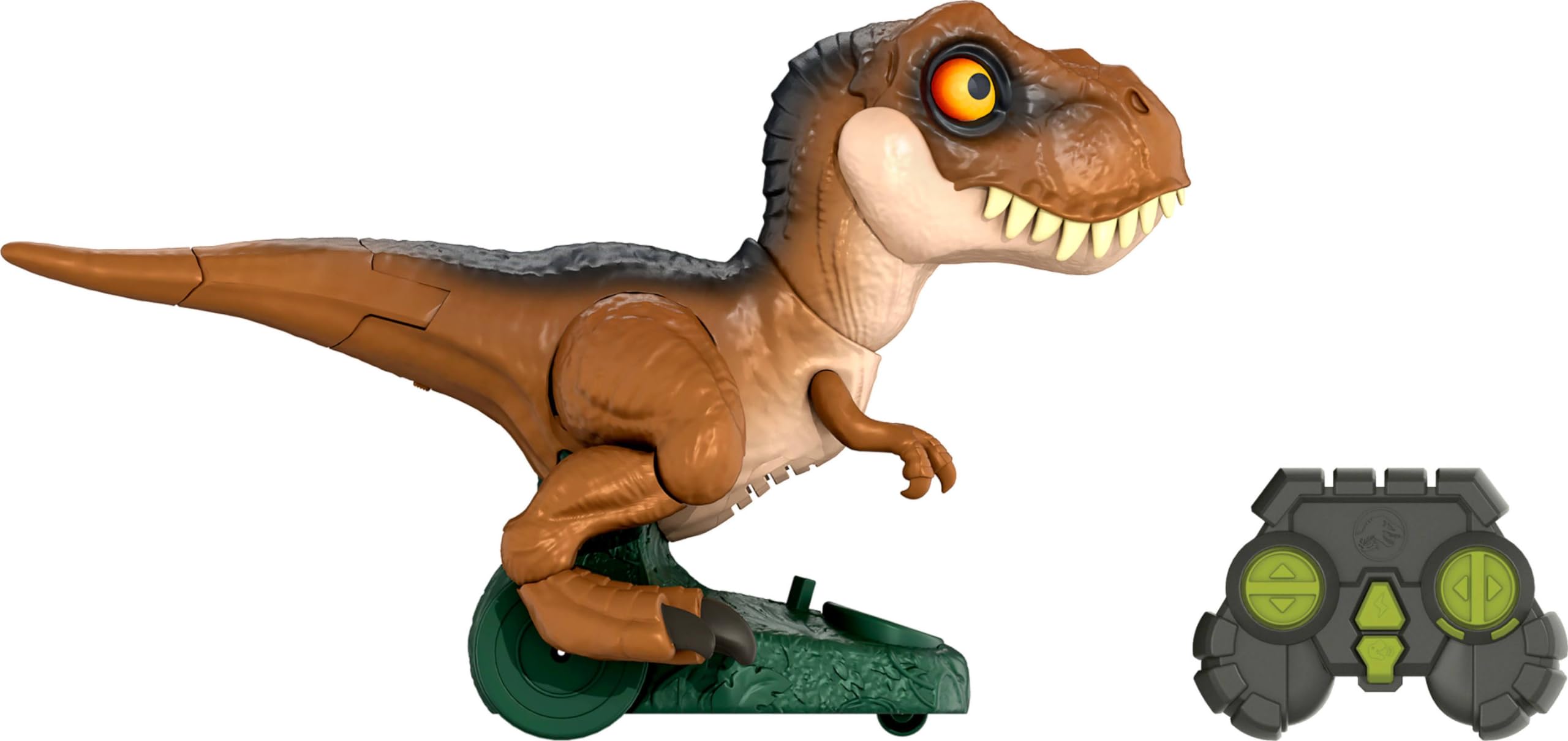 Foto 7 pulgar | Juguete De Dinosaurio Rc Mattel Jurassic World Roarin' Frenzy T Rex - Venta Internacional.