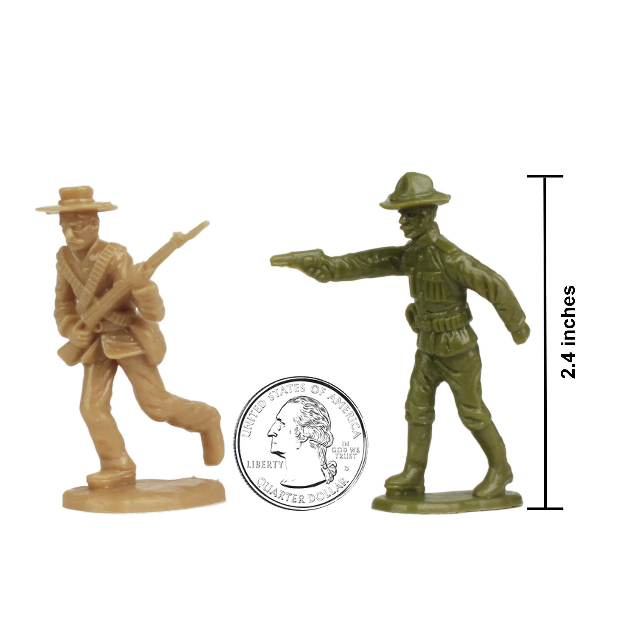 Foto 3 | Figuras De Juguete Bmc Border Wars El Ejército De Los Estados Unidos Contra Los Villanos Mexicanos - Venta Internacion