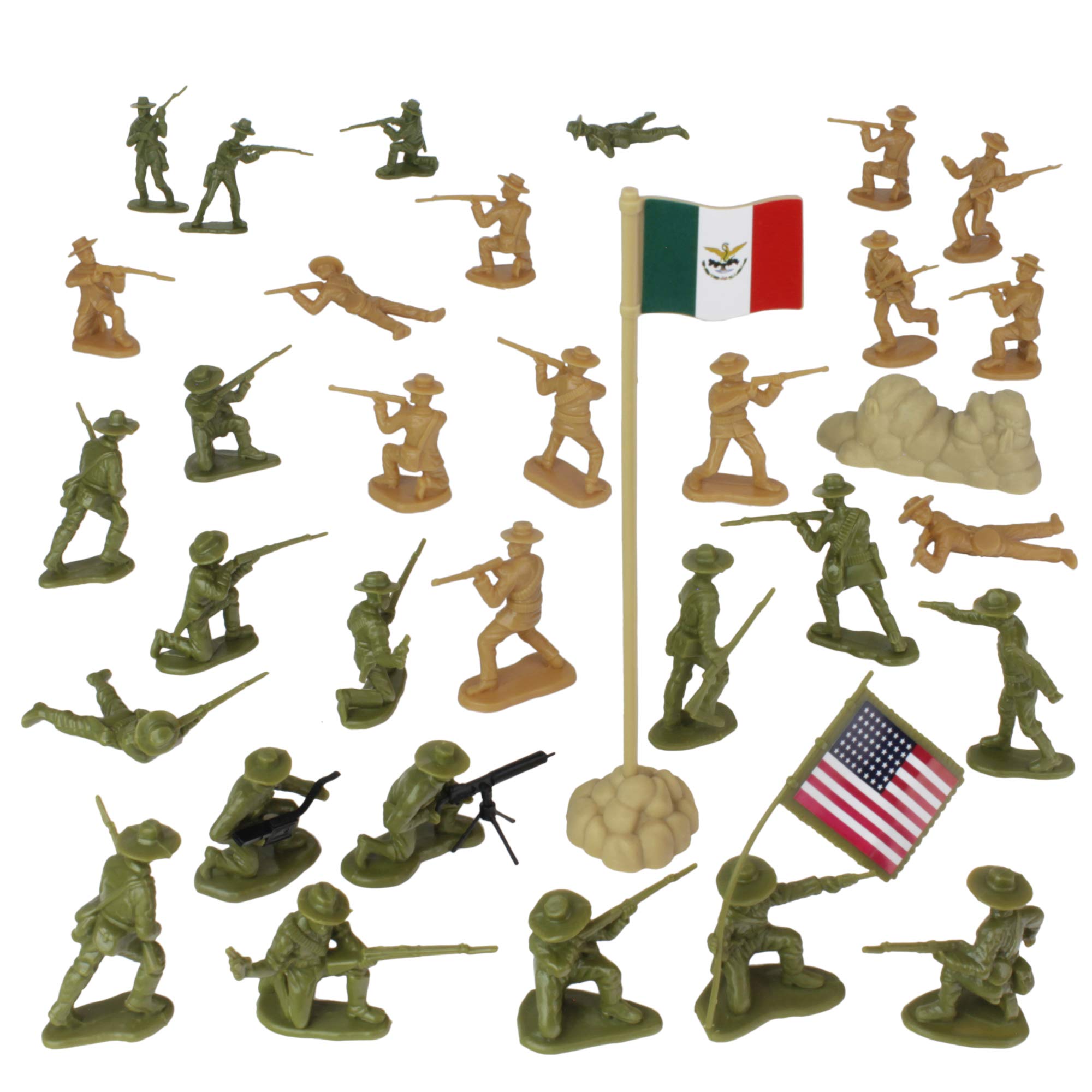 Foto 6 pulgar | Figuras De Juguete Bmc Border Wars El Ejército De Los Estados Unidos Contra Los Villanos Mexicanos - Venta Internacion