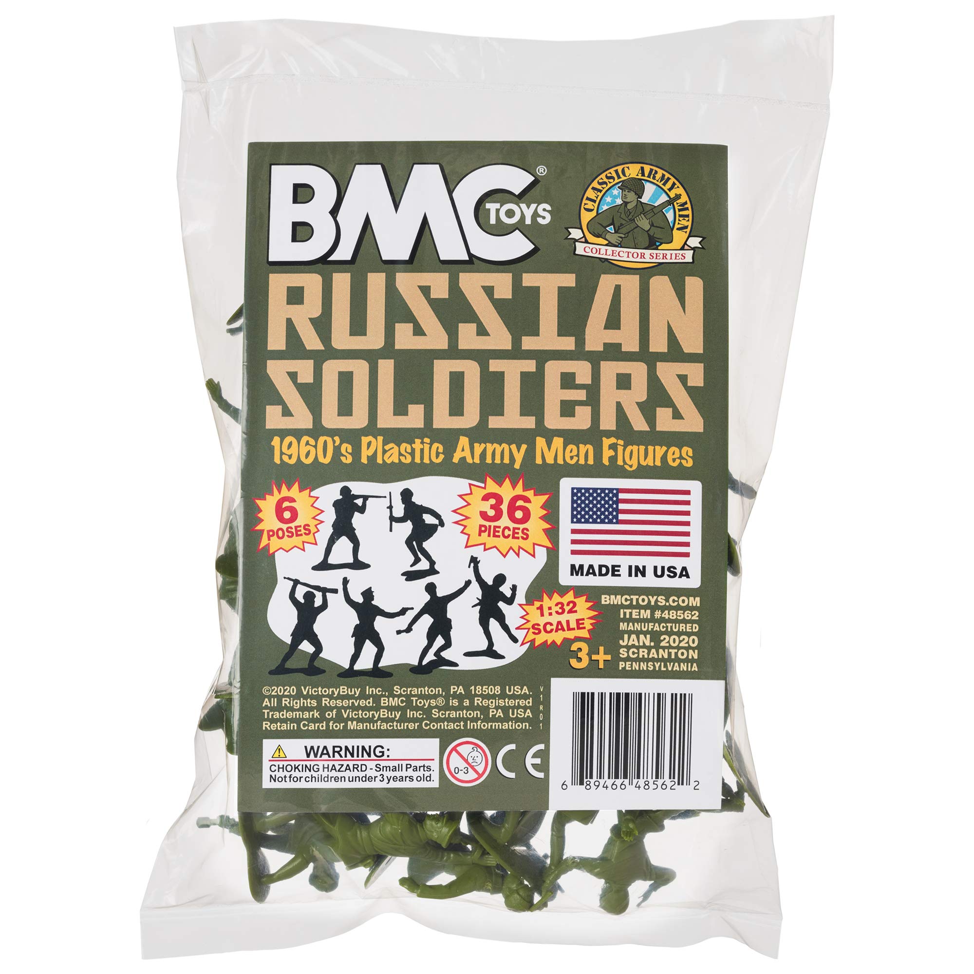 Foto 7 pulgar | Juguete Bmc Classic Marx Russian Plastic Army Men 36 Unidades - Venta Internacional