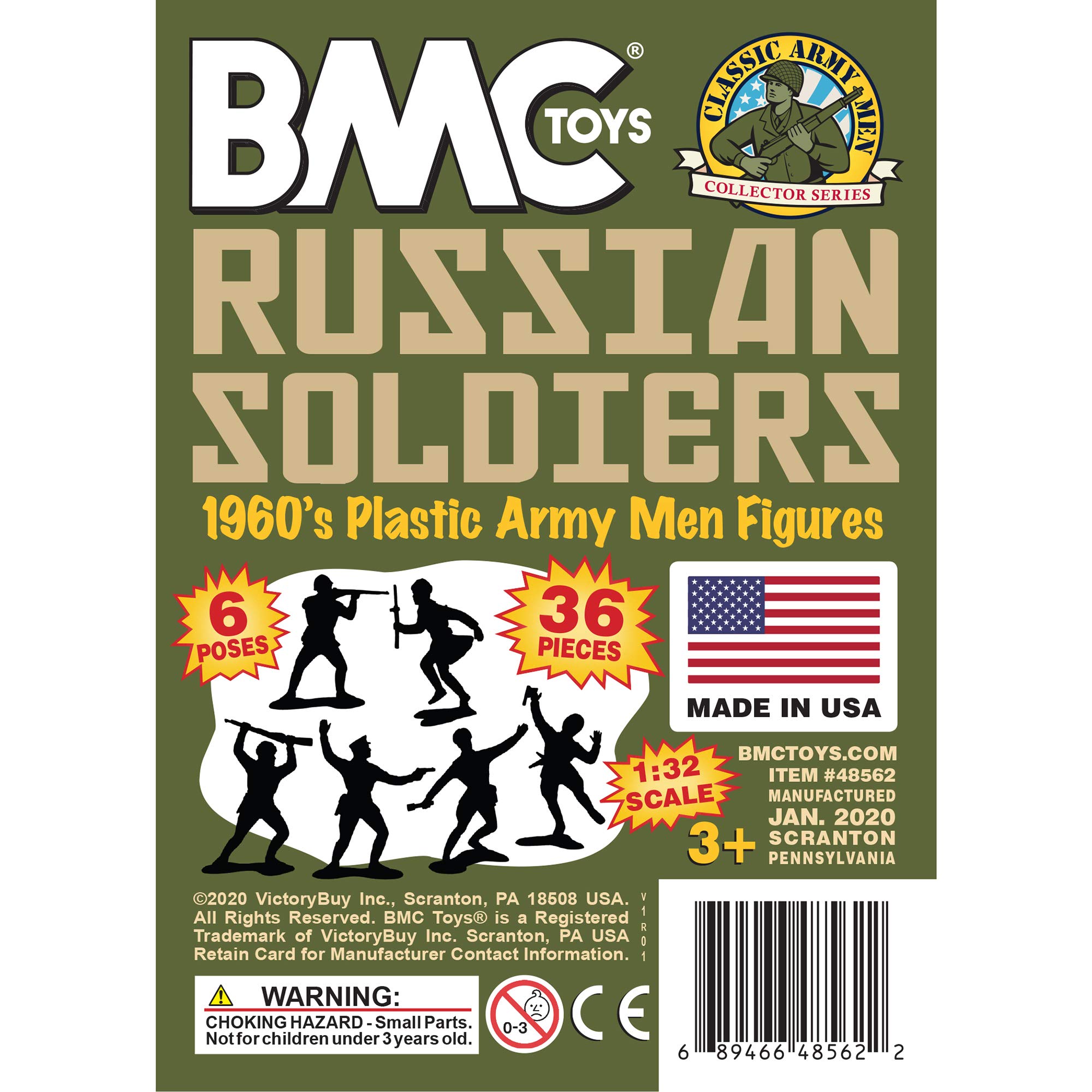 Foto 8 pulgar | Juguete Bmc Classic Marx Russian Plastic Army Men 36 Unidades - Venta Internacional