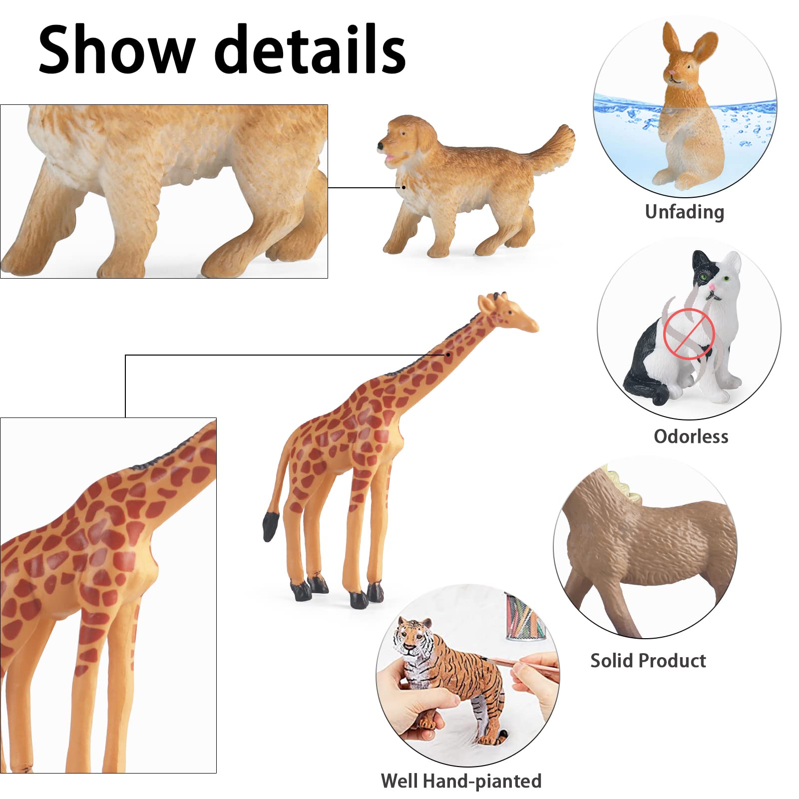 Foto 6 pulgar | Juego De Juguetes Para Animales Rcomg, 24 Unidades, Granja Y Bosque Para Niños Pequeños - Venta Internacional.