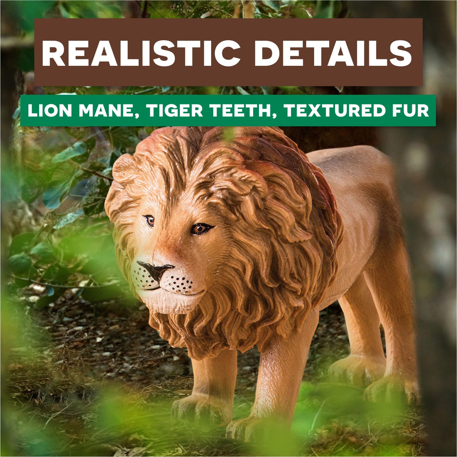 Foto 6 | Figuras de Animales Terra De Battat Lion Tiger Gorilla - Venta Internacional