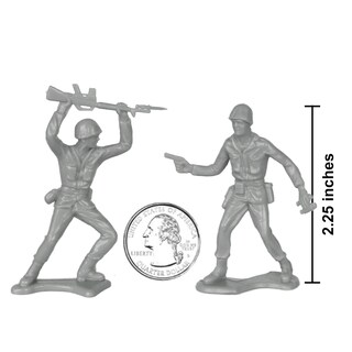 Foto 2 | Toy Soldiers Timmee Plastic Army Men, Gris, 48 Piezas, Fabricado En Ee. Uu. - Venta Internacional.