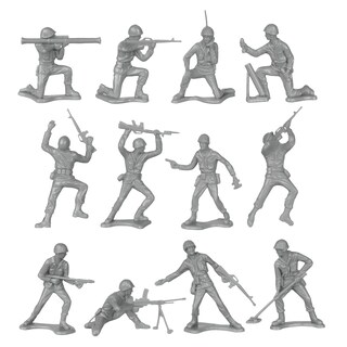 Foto 3 | Toy Soldiers Timmee Plastic Army Men, Gris, 48 Piezas, Fabricado En Ee. Uu. - Venta Internacional.