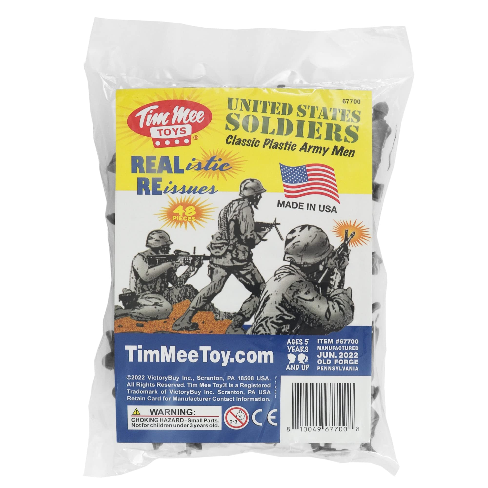 Foto 6 pulgar | Toy Soldiers Timmee Plastic Army Men, Gris, 48 Piezas, Fabricado En Ee. Uu. - Venta Internacional.