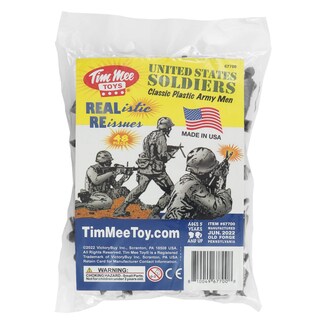 Foto 5 | Toy Soldiers Timmee Plastic Army Men, Gris, 48 Piezas, Fabricado En Ee. Uu. - Venta Internacional.