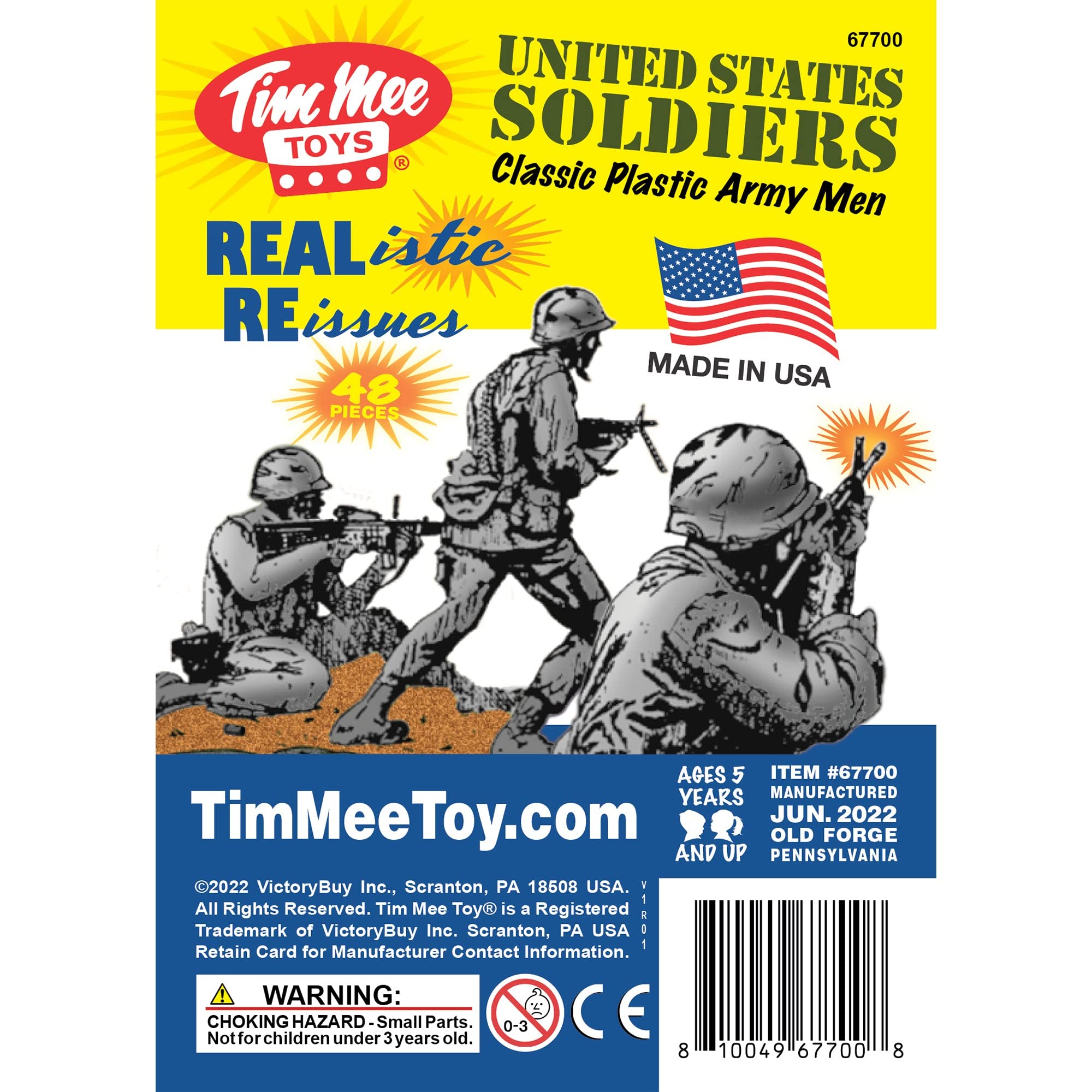 Foto 7 pulgar | Toy Soldiers Timmee Plastic Army Men, Gris, 48 Piezas, Fabricado En Ee. Uu. - Venta Internacional.