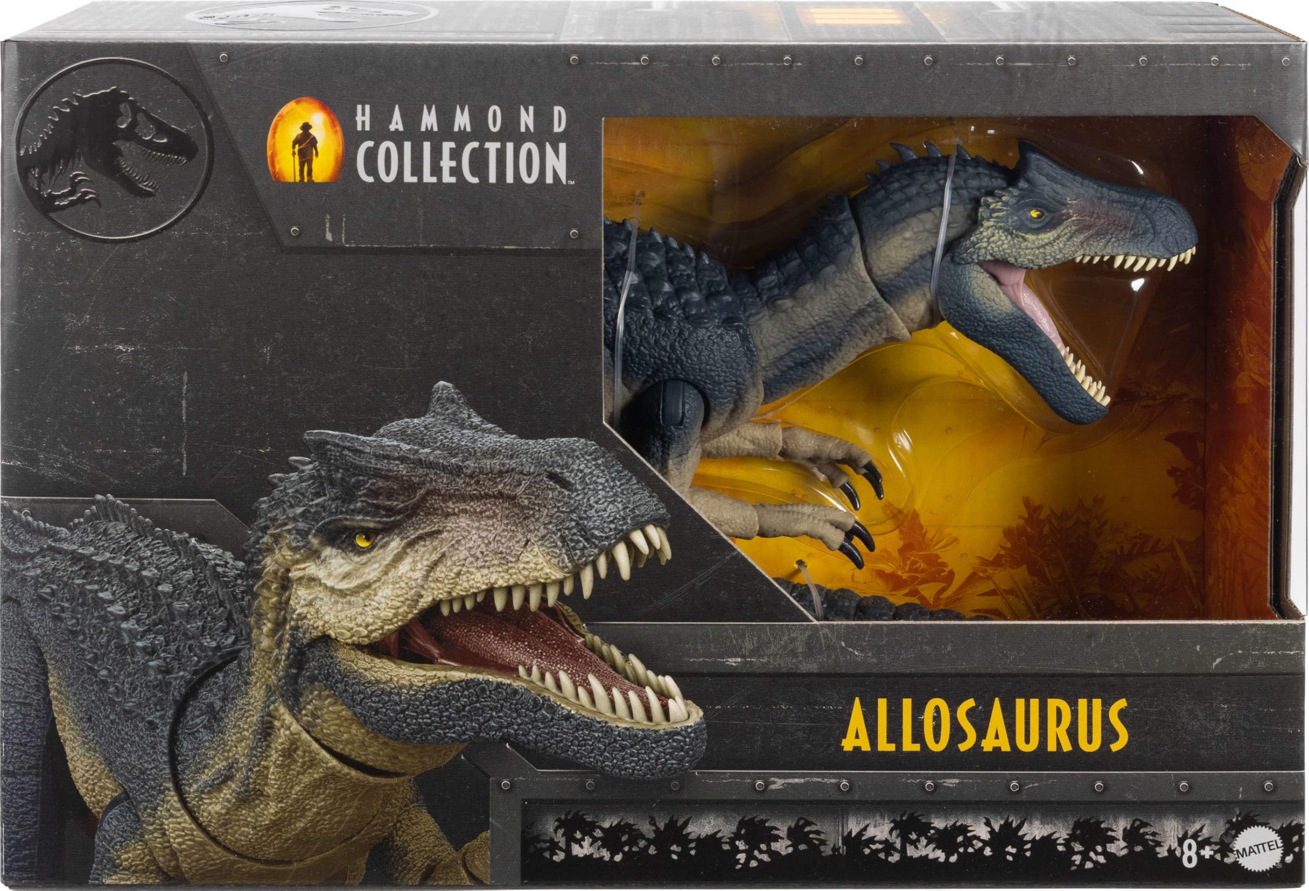 Foto 2 | Figura De Acción Mattel Jurassic World Hammond Allosaurus - Venta Internacional.