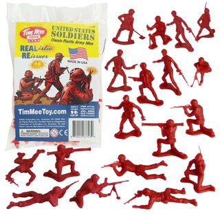 Foto 1 | Toy Soldiers Timmee Plastic Army Men, Rojo, 48 Piezas, Fabricado En Ee. Uu. - Venta Internacional.