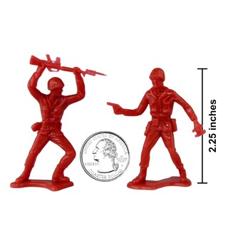 Foto 2 | Toy Soldiers Timmee Plastic Army Men, Rojo, 48 Piezas, Fabricado En Ee. Uu. - Venta Internacional.