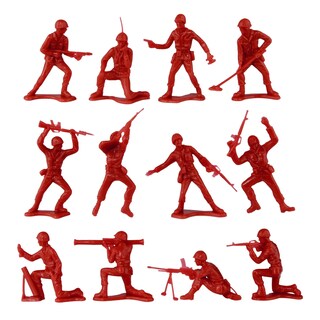 Foto 3 | Toy Soldiers Timmee Plastic Army Men, Rojo, 48 Piezas, Fabricado En Ee. Uu. - Venta Internacional.