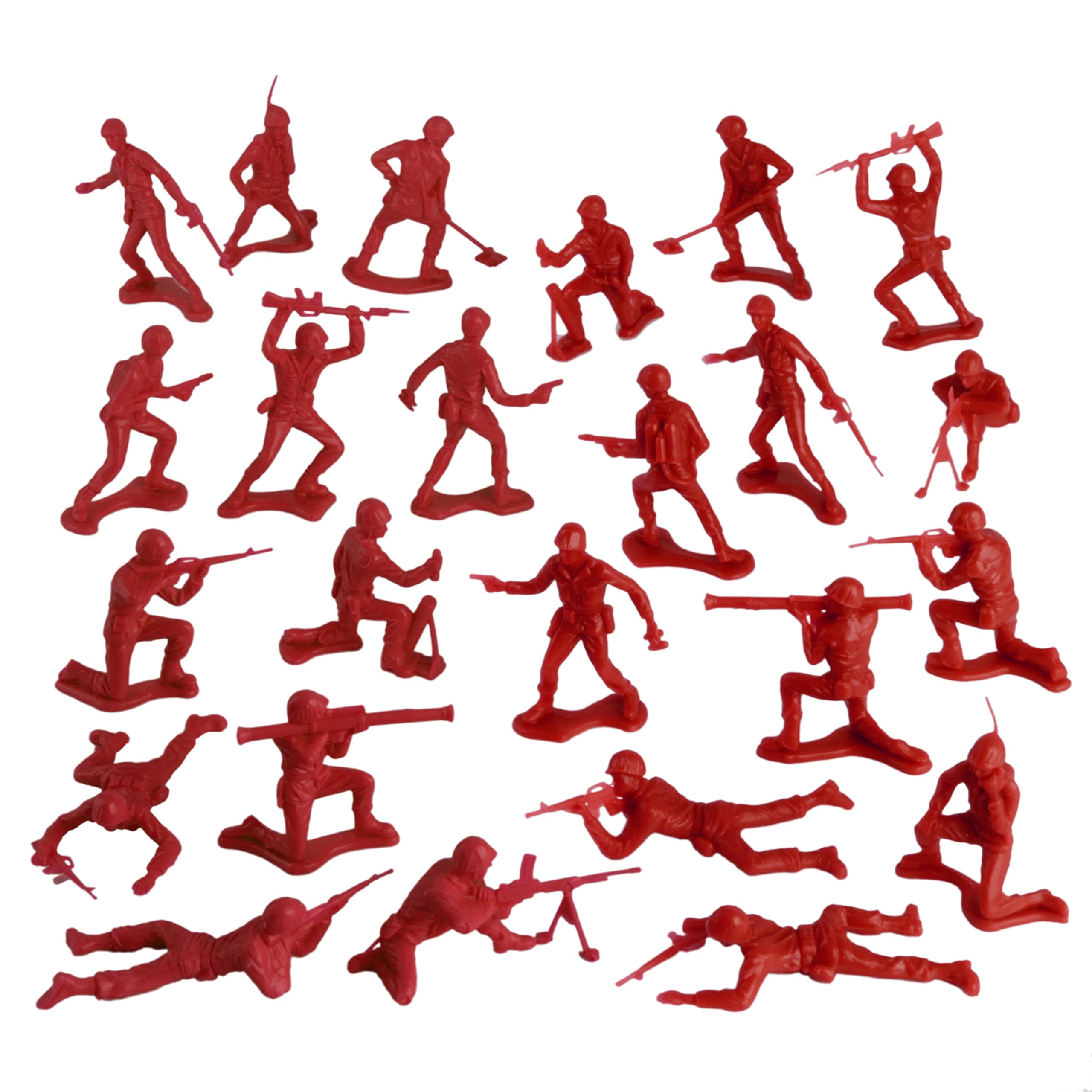 Foto 4 | Toy Soldiers Timmee Plastic Army Men, Rojo, 48 Piezas, Fabricado En Ee. Uu. - Venta Internacional.
