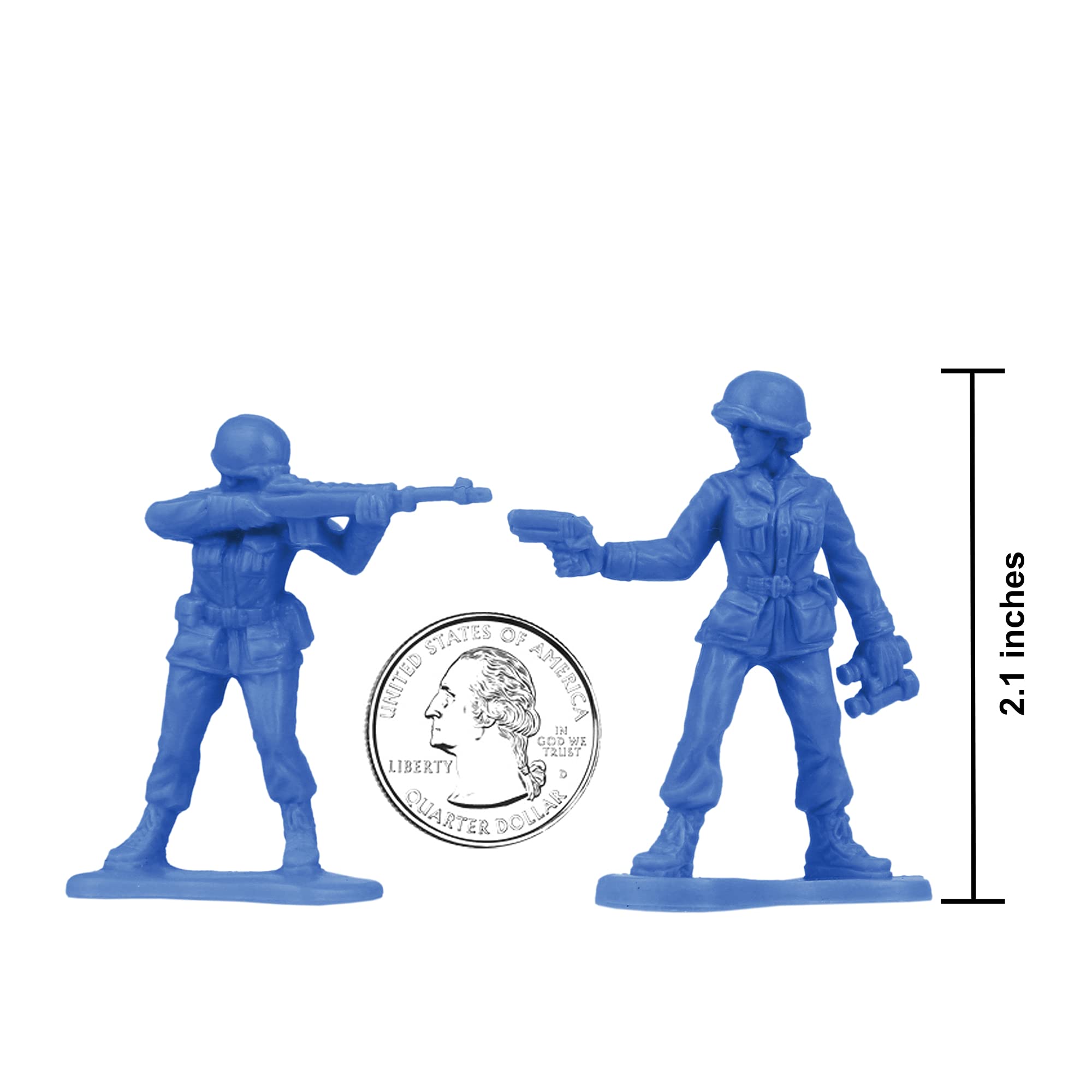Foto 3 pulgar | Figuras De Soldado Azules De Plastic Army Bmc Para Mujer, 36 Unidades - Venta Internacional.