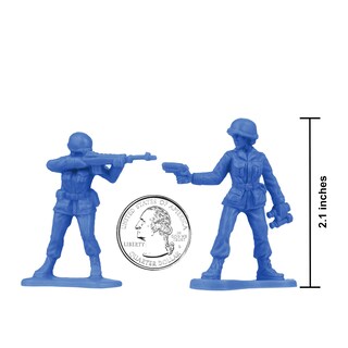 Foto 2 | Figuras De Soldado Azules De Plastic Army Bmc Para Mujer, 36 Unidades - Venta Internacional.