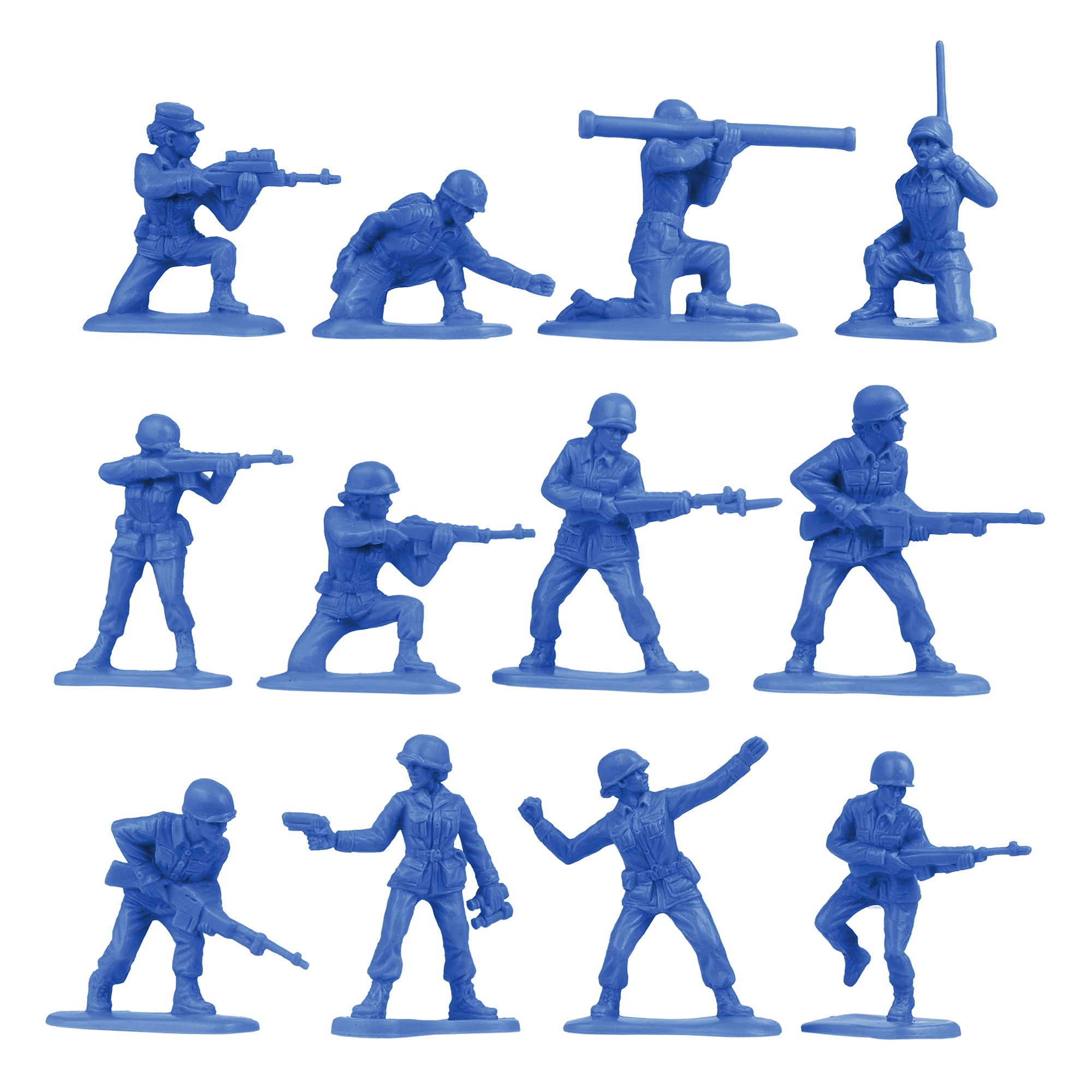 Foto 4 pulgar | Figuras De Soldado Azules De Plastic Army Bmc Para Mujer, 36 Unidades - Venta Internacional.