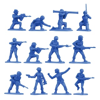 Foto 3 | Figuras De Soldado Azules De Plastic Army Bmc Para Mujer, 36 Unidades - Venta Internacional.