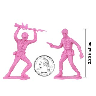Foto 2 | Toy Soldiers Timmee Plastic Army Men, Rosa, 48 Piezas, Fabricado En Ee. Uu. - Venta Internacional.