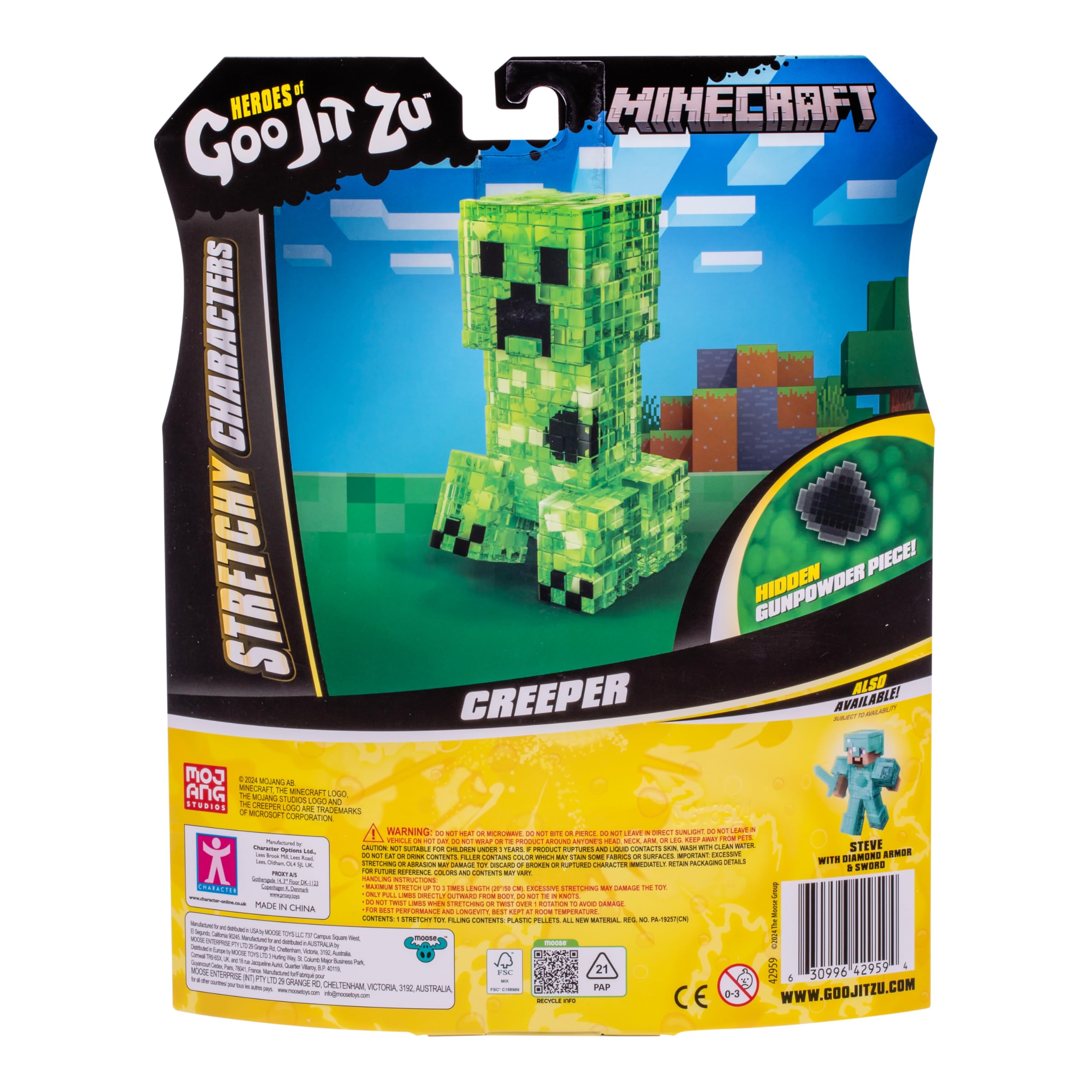 Foto 3 pulgar | Juguete Sensorial Heroes Of Goo Jit Para Minecraft Creeper - Venta Internacional.