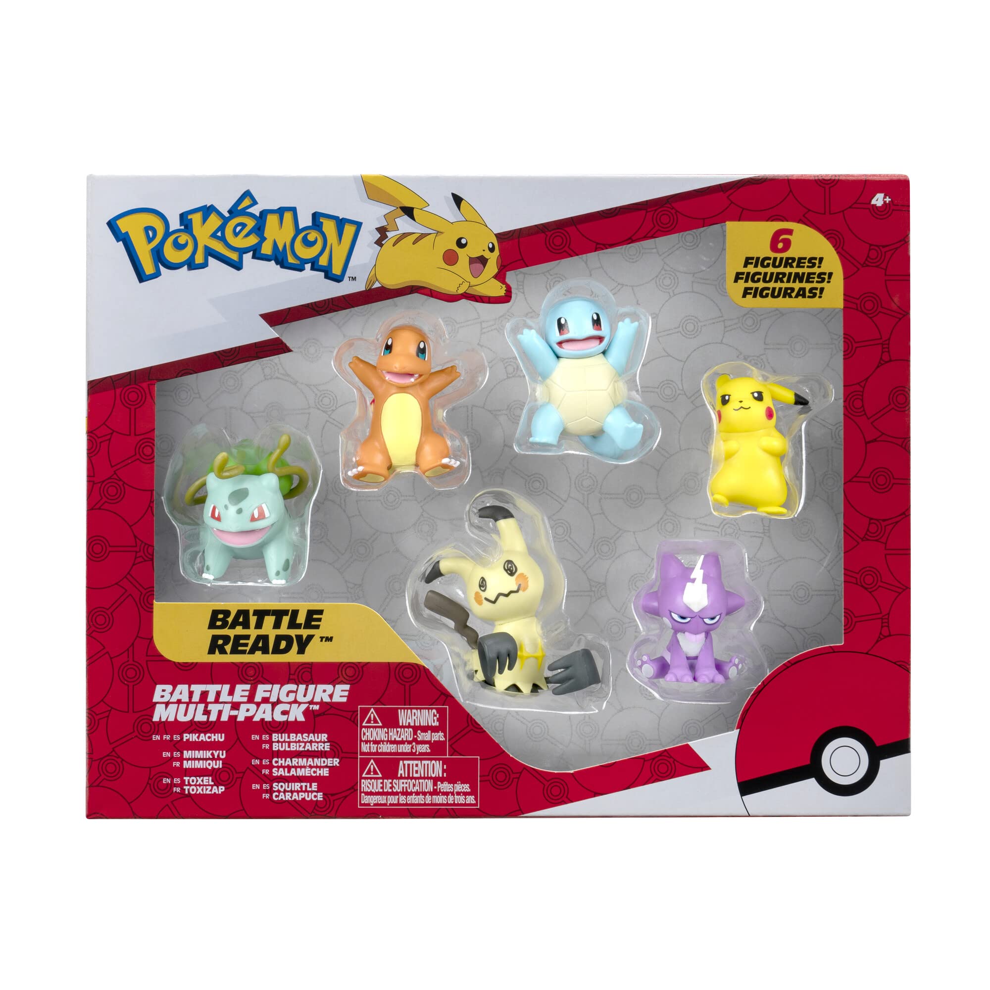 Foto 2 pulgar | Set De Figuras Pokémon Battle Con Pikachu, Squirtle Y Charmander - Venta Internacional.