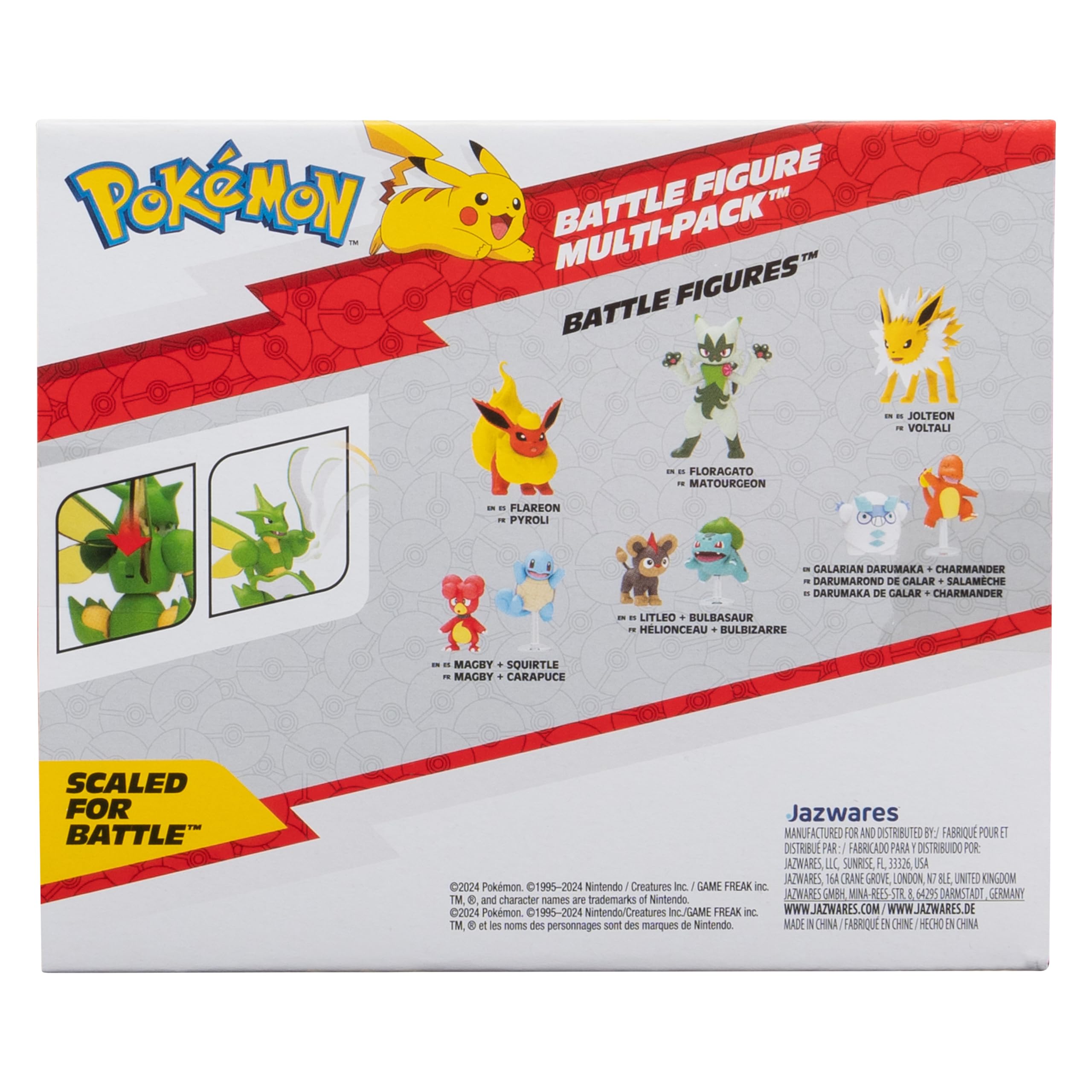 Foto 4 pulgar | Paquete de Figuras Pokémon Battle Eevee de 2 Pulgadas y Scyther de 11 cm - Venta Internacional