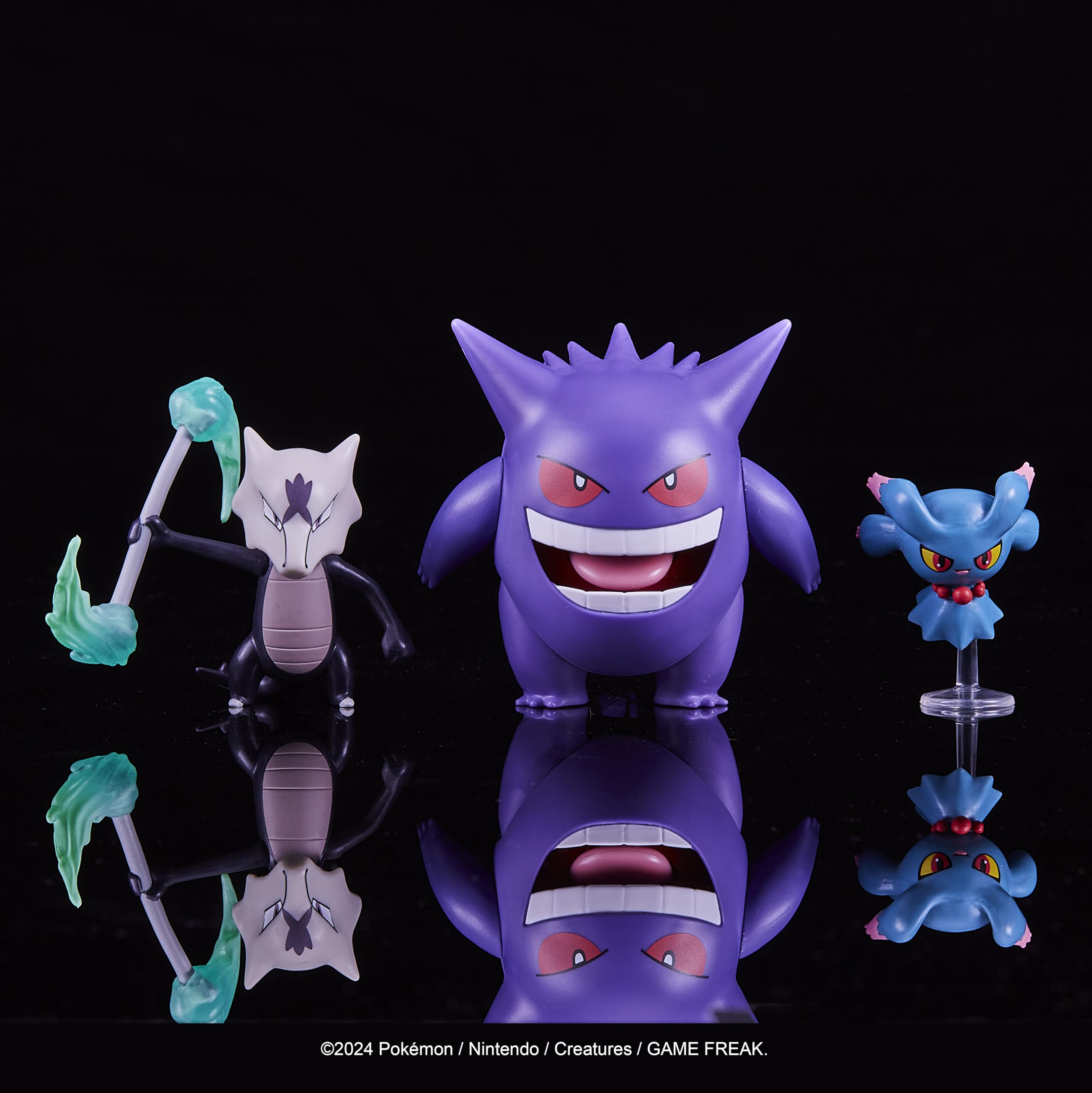 Foto 4 pulgar | Pack de 3 Figuras Pokémon Battle con Misdreavus Alolan Marowak y Gengar - Venta Internacional