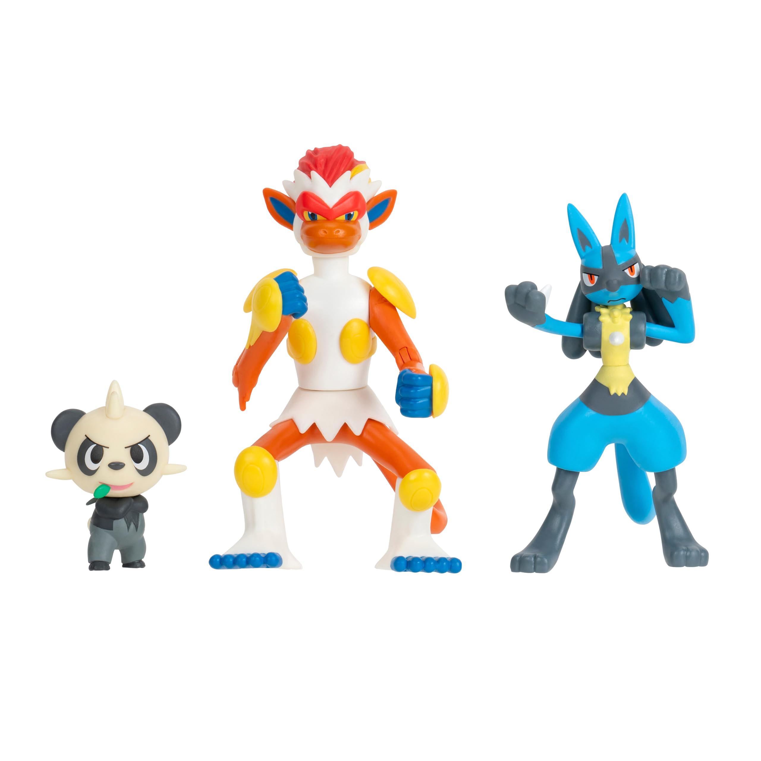 Foto 2 pulgar | Set de Figuras Pokémon Battle Pancham Lucario e Infernape - Venta Internacional