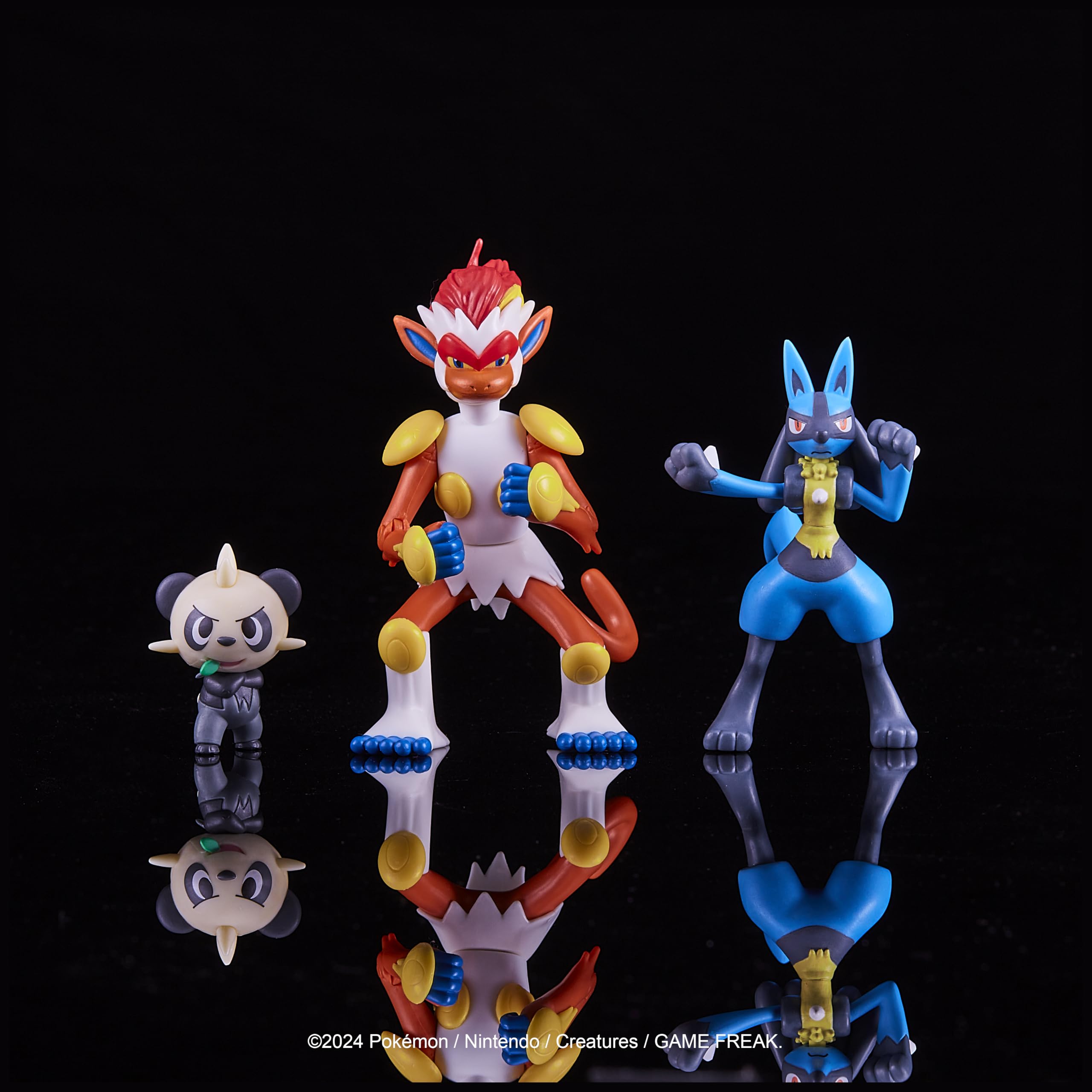 Foto 4 pulgar | Set de Figuras Pokémon Battle Pancham Lucario e Infernape - Venta Internacional