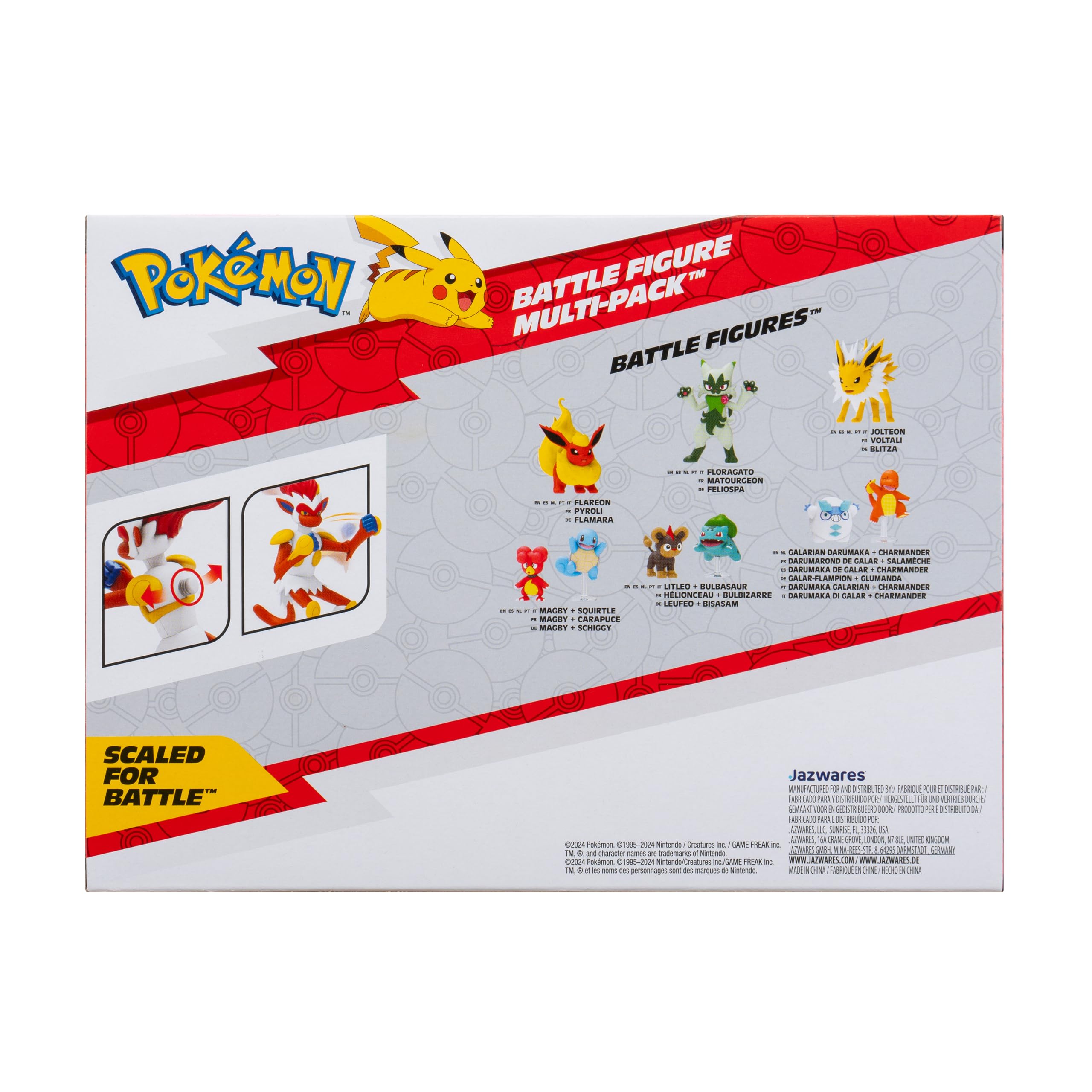 Foto 5 pulgar | Set de Figuras Pokémon Battle Pancham Lucario e Infernape - Venta Internacional