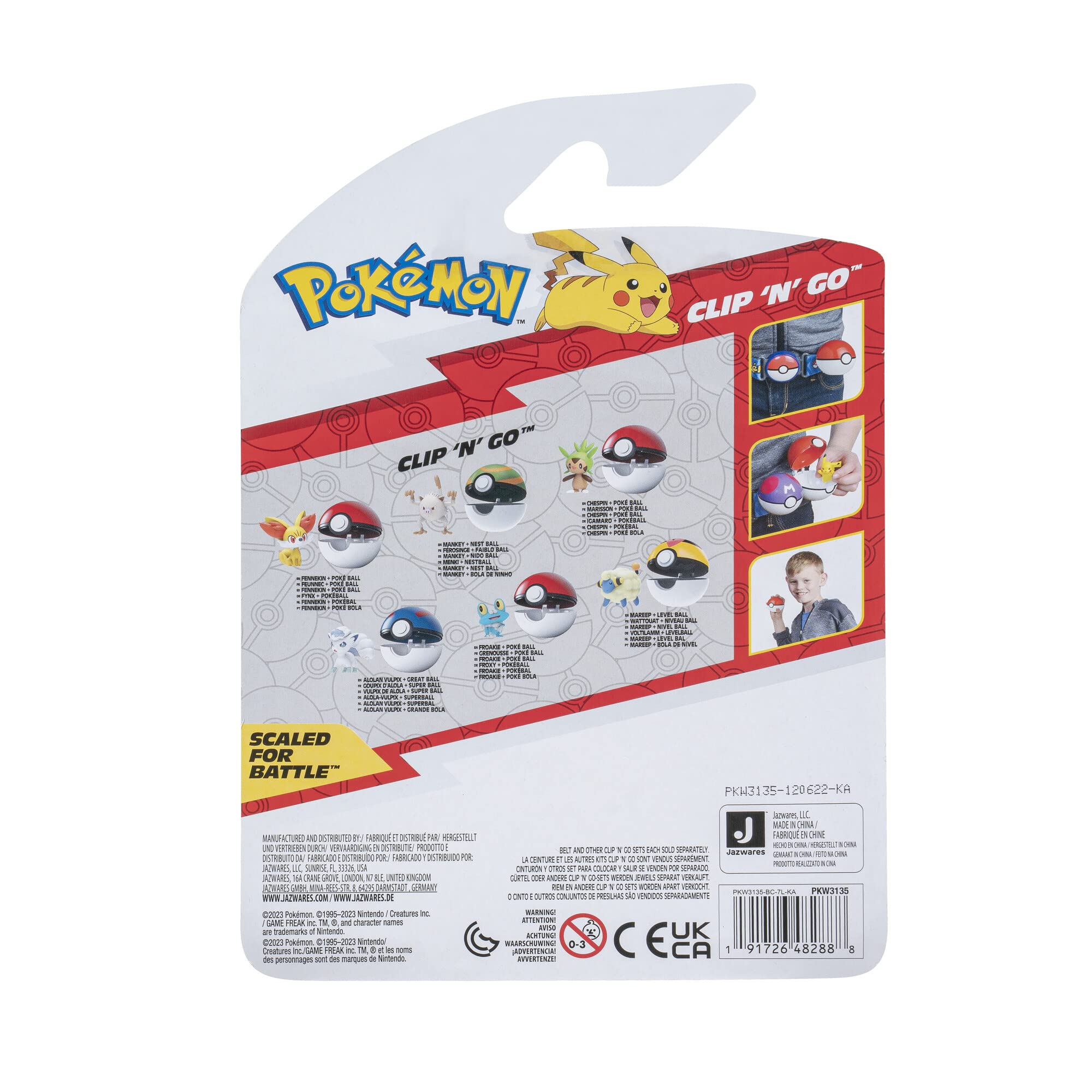 Foto 6 pulgar | Poké Balls Clip 'n'go de Pokémon de Juguete Alola Vulpix y Super Ball - Venta Internacional