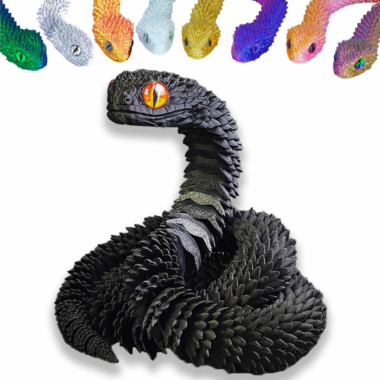 Foto 2 pulgar | Juguete Impreso En 3d Con Forma De Serpiente Articulada, Junta Flexible, De Resina, 60 Cm - Venta Internacional.