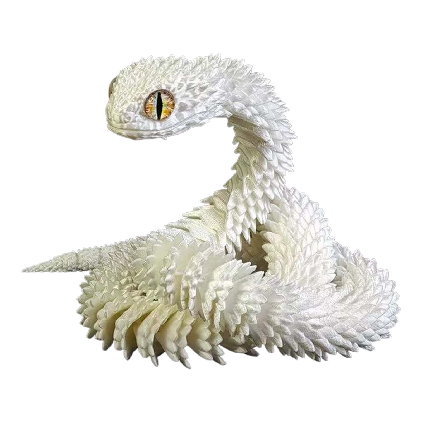Foto 2 pulgar | Mascota Blanca, Flexible Y Articulada, Impresa En 3d, De Toy Fidget Snake - Venta Internacional.