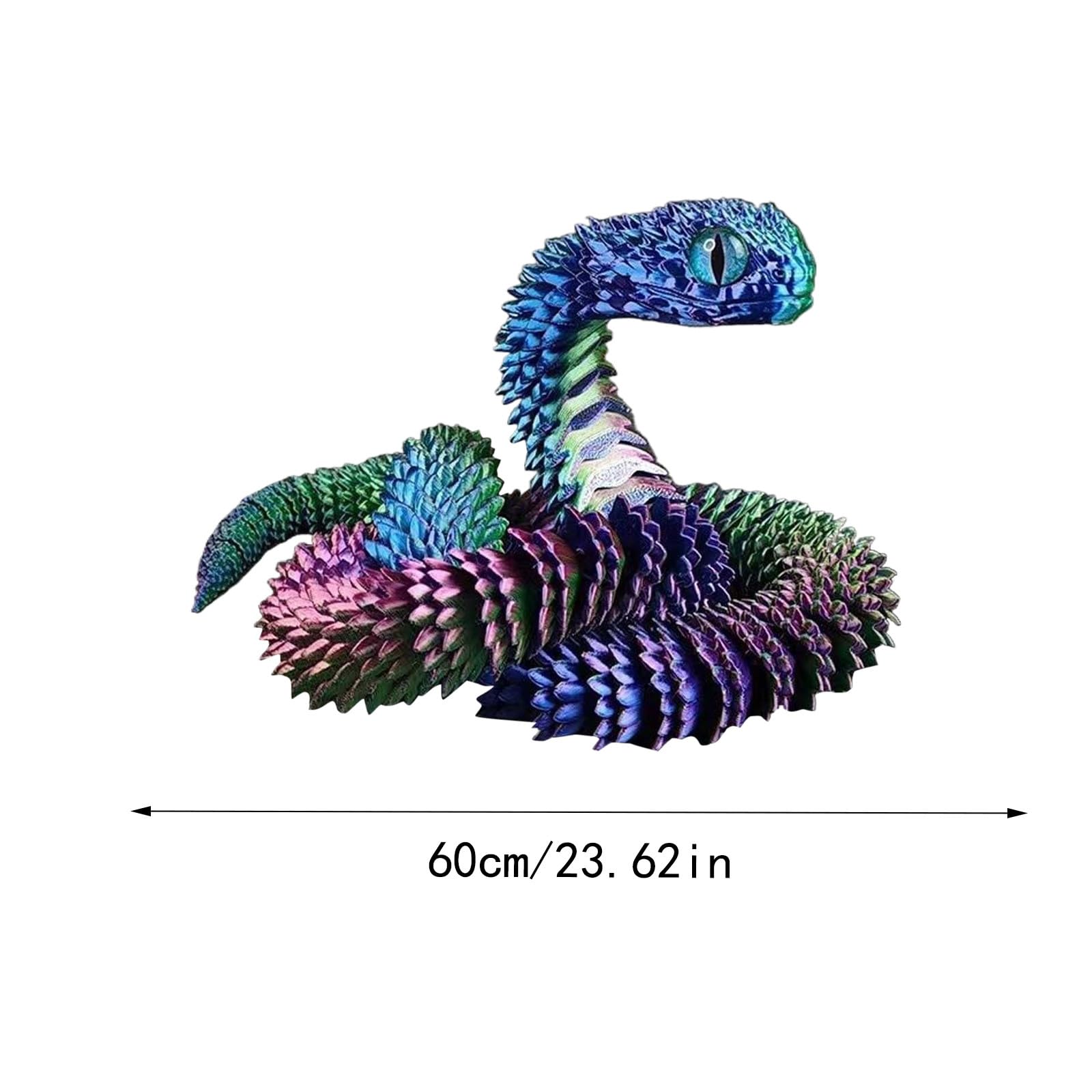 Foto 3 pulgar | Mascota Blanca, Flexible Y Articulada, Impresa En 3d, De Toy Fidget Snake - Venta Internacional.