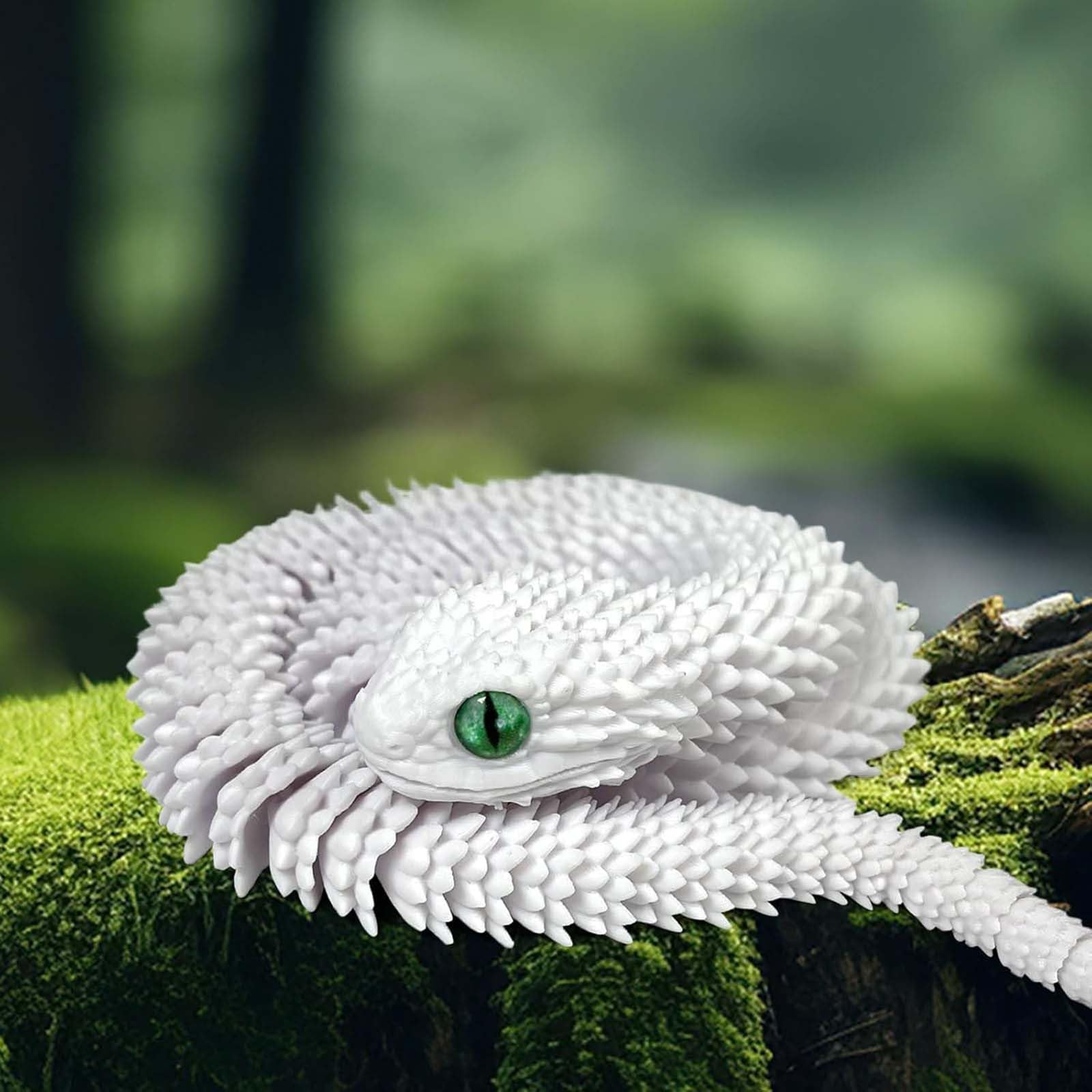 Foto 5 pulgar | Mascota Blanca, Flexible Y Articulada, Impresa En 3d, De Toy Fidget Snake - Venta Internacional.