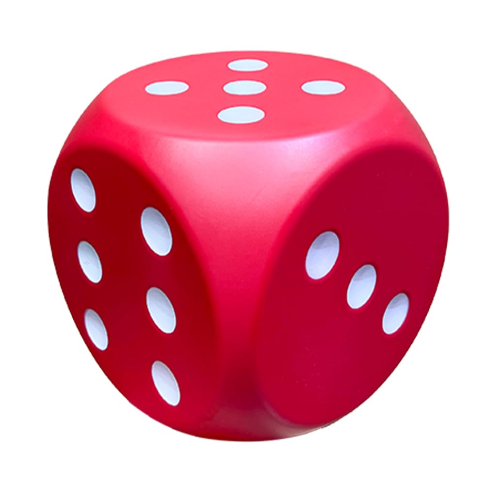 Foto 2 pulgar | Juego De Dados Gigantes De 15 Cm, Divertido, Relleno De Espuma, Para Noches De Juegos, Color Rojo - Venta Internacional.