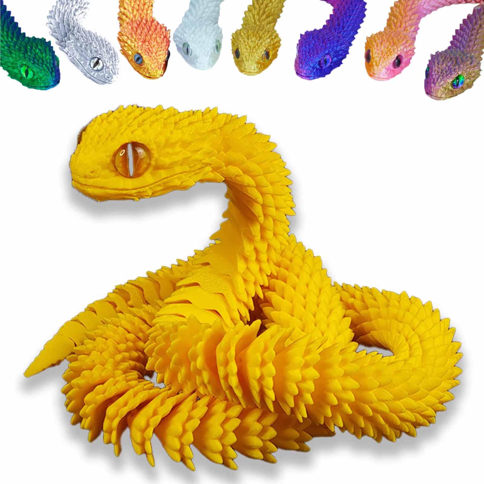 Juguete Impreso En 3d Con Forma De Serpiente Articulada, Junta Flexible, De Resina, 60 Cm - Venta Internacional.