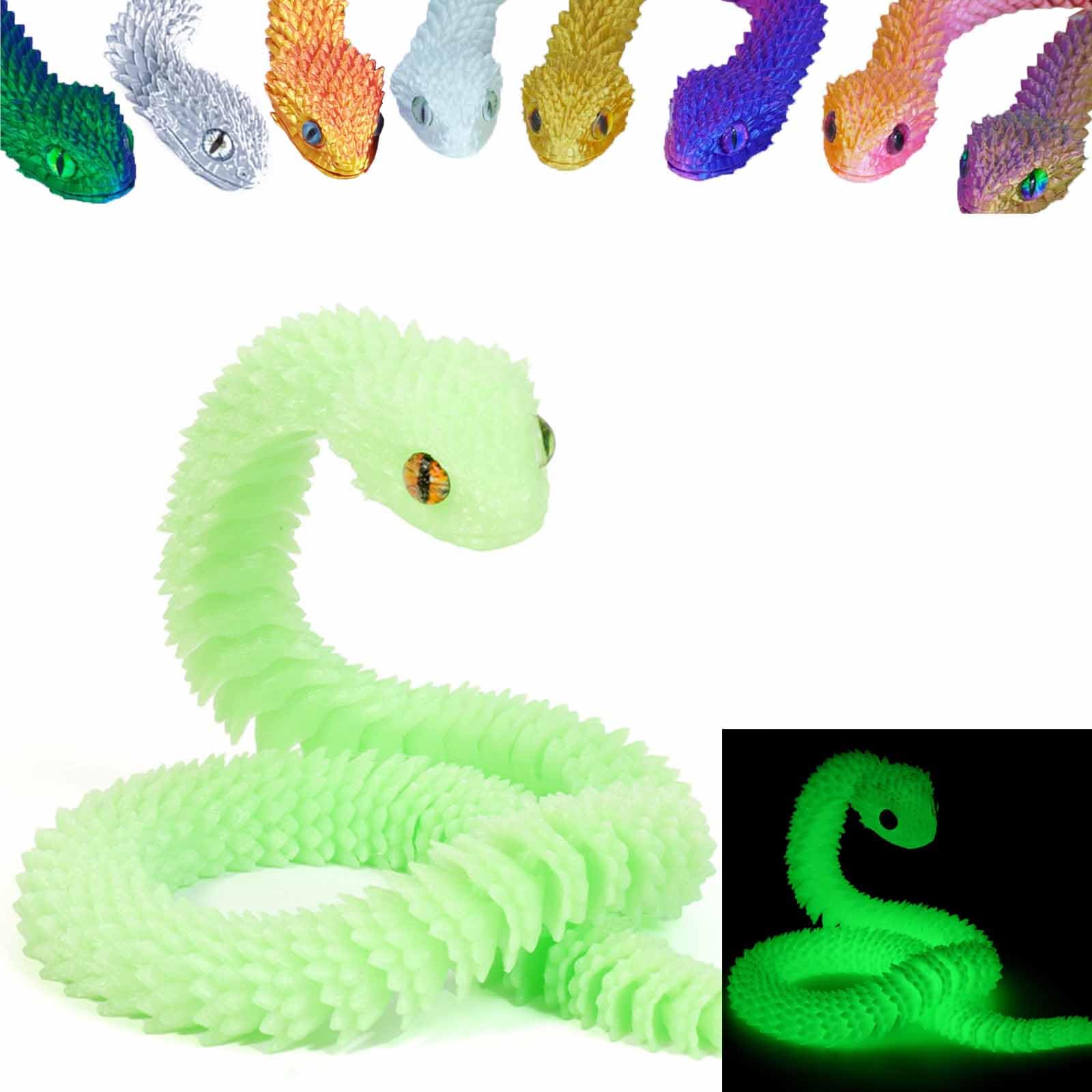 Foto 2 pulgar | Juguete Impreso En 3d Con Forma De Serpiente Articulada, Junta Flexible, De Resina, 60 Cm - Venta Internacional.