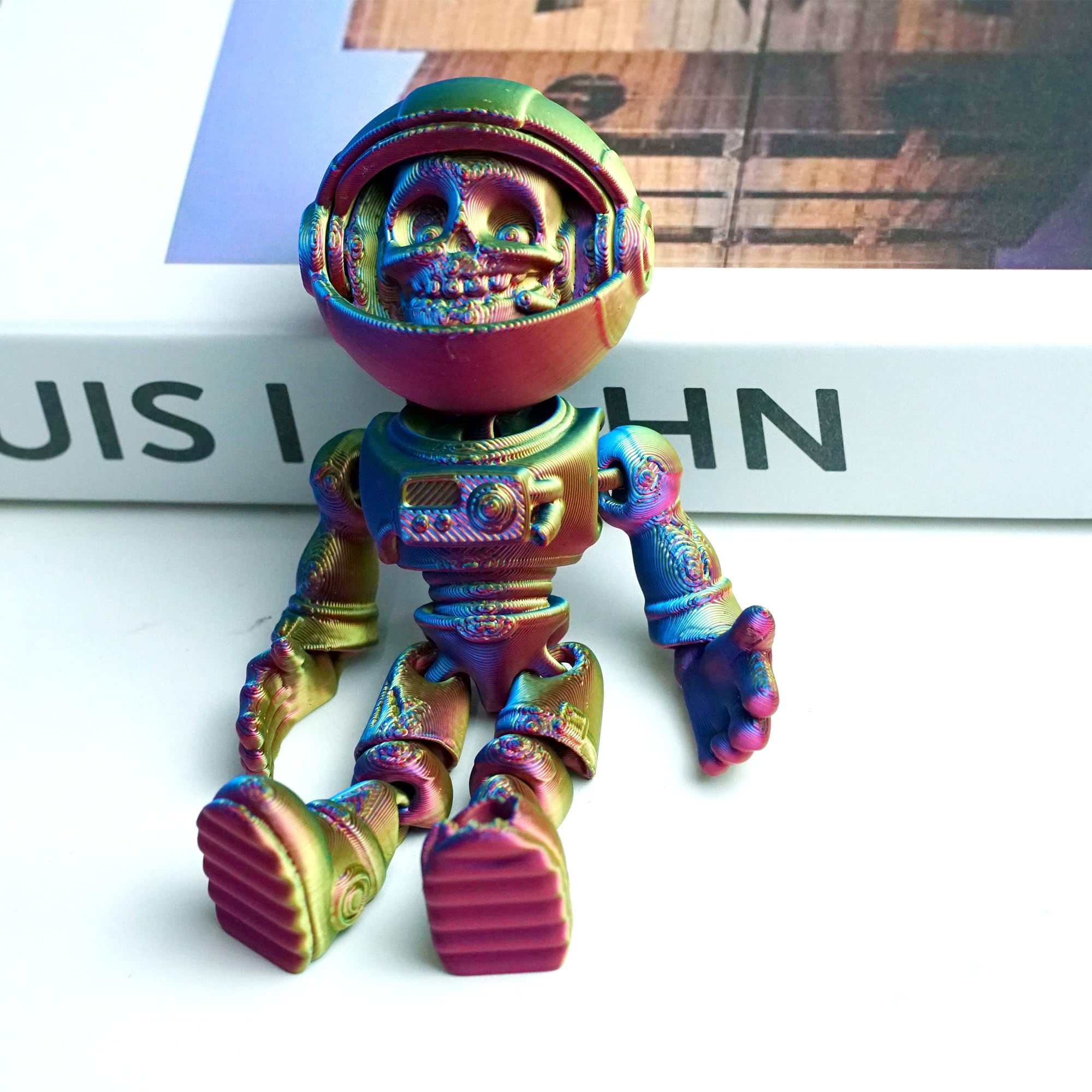 Figura De Zombi Articulado Con Forma De Esqueleto De Astronauta Impresa En 3d - Venta Internacional.